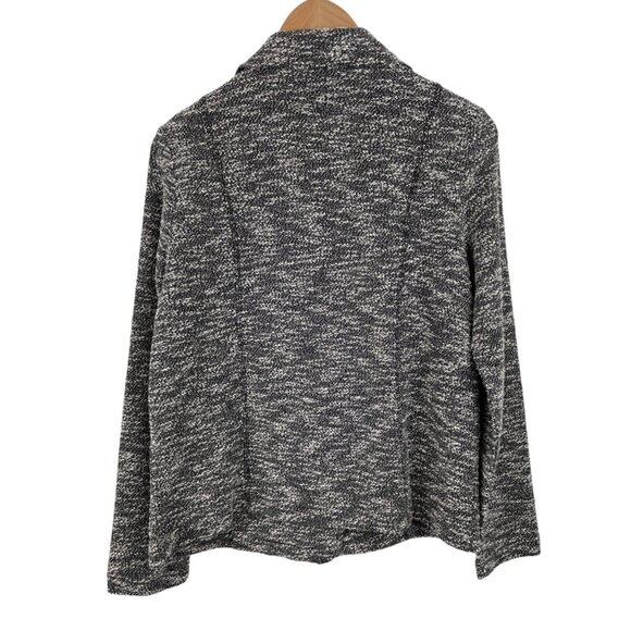 Forever 21 Womens Size Medium Black & White Tweed Full Zip Jacket Blazer - Picture 6 of 9